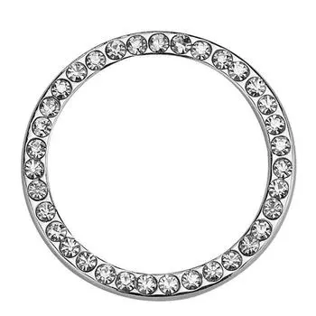 Кольцо Переключатель Кнопка Декор Декоративное Кольцо Запуск Стоп Двигателя Автомобиля Запуск Декоративный Круг White-1pc