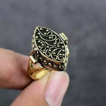 Кольцо Poison из латуни ручной работы в традиционном стиле, размер 9 f9Q60