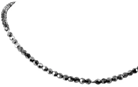 Кольцо Royal Jewelry 4 мм из платины pt850 с зеркальной огранкой и черным бриллиантом цвета темного серебра с кристаллами [ROYAL JEWELRY] (39)