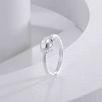 Кольцо S925 Silver Dragon Year Ring для женщин, ретро, этнический дизайн зодиака Дракон, отверстие кольца регулируется, 2025 год, новинка adjustable opening белого золота