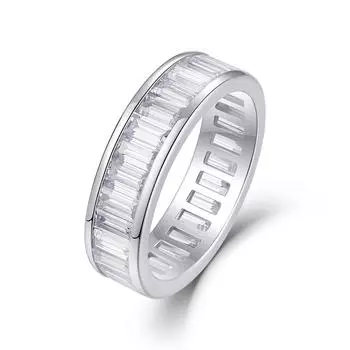 Кольцо S925 Silver Rhythm Heart Song Ring с закрытым кольцом из муассанита Beauty 5