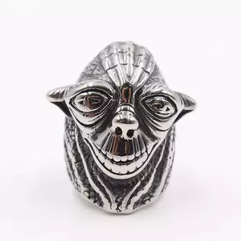 Кольцо Фестиваль Мужская Ретро Серия Кольцо Череп Инопланетянина Панк Мужское 8
