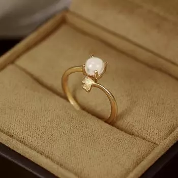 Кольцо S925 Sterling Silver Hetian Jade Sansheng Apricot для женщин, модное, с регулируемым отверстием для указательного пальца opening adjustable