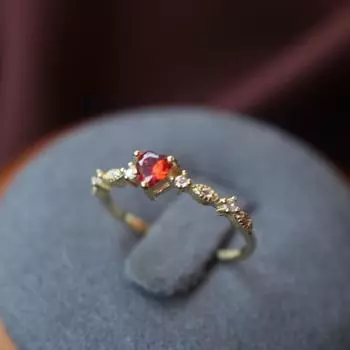 Кольцо S925 стерлингового серебра с рубинами для молодой девушки, тонкое, в японском стиле, мягкое, роскошное, открытое, универсальное, на мизинец opening adjustable