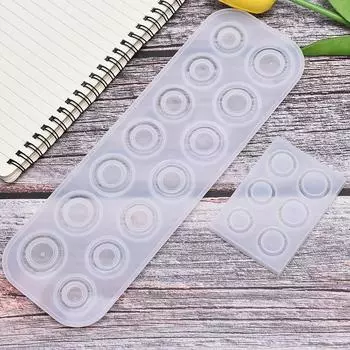 Кольцо с 14 отверстиями, силиконовая форма, ювелирная подвеска, инструмент для изготовления форм из эпоксидной смолы, сделай сам as the picture