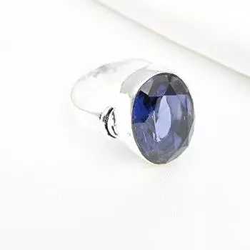 Кольцо с аметистом, ювелирные изделия из драгоценных камней, кольцо из цельного серебра 925 пробы, подарок для женщин, кольцо ручной работы 4 синий