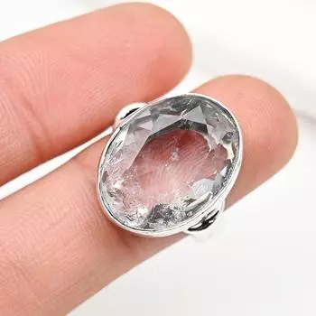 Кольцо с белым топазом, ювелирные изделия из драгоценного камня, кольцо из чистого серебра 925 пробы, ювелирное изделие ручной работы, кольцо с камнем по случаю рождения, подарок для него 4 белый