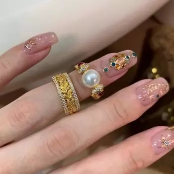 Кольцо с бриллиантами и пшеницей в средневековом стиле, женское, легкое, роскошное, с чувством индивидуальности, модное, универсальное кольцо