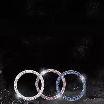 Кольцо с бриллиантом для запуска одной кнопкой, декоративное кольцо для замка зажигания автомобиля single row