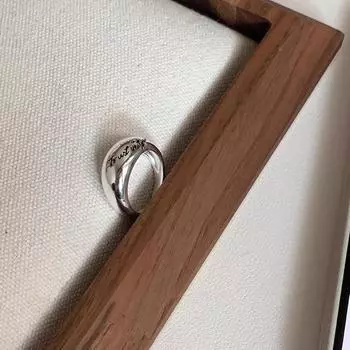 Кольцо с буквами женское широкое английское корейское издание легкое роскошное Ins темпераментное открывающееся металлическое регулируемое кольцо на указательный палец