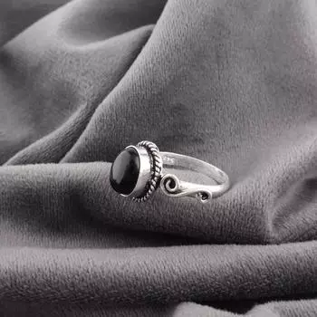 Кольцо с черным турмалином, ювелирное изделие с драгоценным камнем, кольцо из серебра 925 пробы, кольцо ручной работы, удивительное ювелирное изделие 4 чёрный