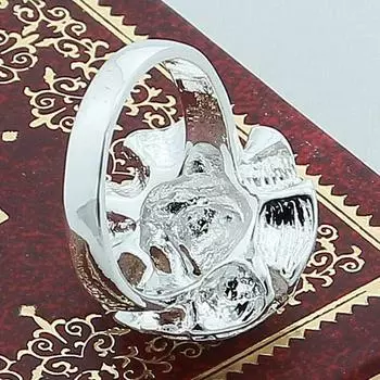 Кольцо с цветком розы из серебра 925 пробы для женщин, свадебные модные украшения 5