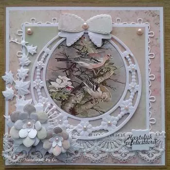 Кольцо с цветочным кругом, металлические штампы для DIY, скрапбукинг, альбом, тиснение, свадебные бумажные открытки, поделки