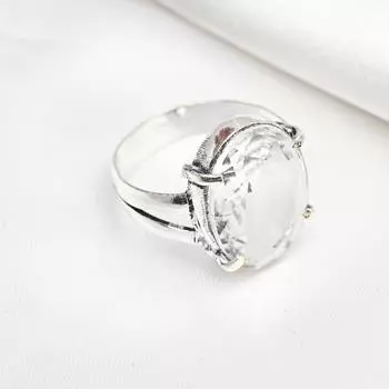 Кольцо с драгоценным камнем белый топаз, старинное кольцо из цельного серебра 925 пробы, ювелирное украшение ручной работы на годовщину, подарок для мамы 4 белый