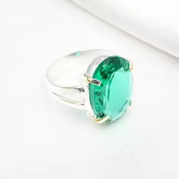 Кольцо с драгоценным камнем индиголит, кольцо из цельного серебра 925 пробы, старинные украшения ручной работы, подарок на День матери 4 зелёный