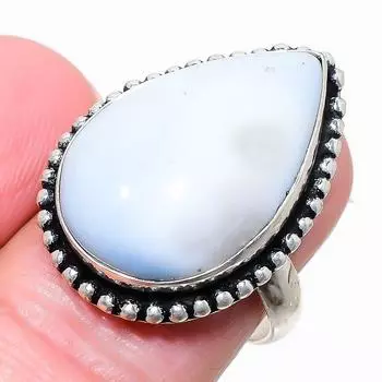 Кольцо с драгоценным камнем Owhyee Opal из стерлингового серебра 925 пробы, размер 8 i0l15 8 синий