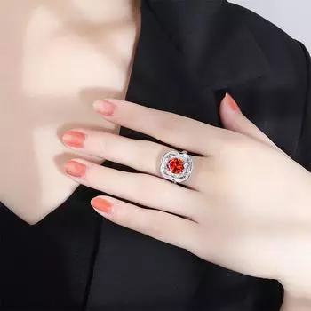 Кольцо с драгоценным камнем Параиба, квадратное микро-инкрустированное цирконием, женское легкое роскошное цветное кольцо-сокровище