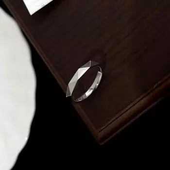Кольцо с геометрическим треугольником, чистое серебро 925 пробы, уникальный и простой дизайн, щедрый, красивый, 2024, популярные ювелирные изделия 5