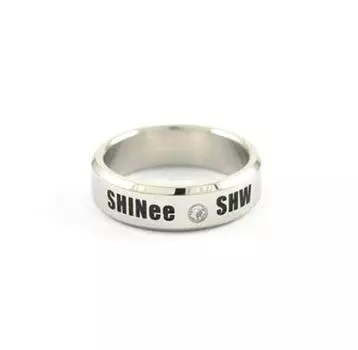Кольцо с гравировкой популярной корейской идол-группы SHINee SHW K-POP