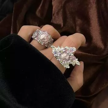 Кольцо с имитацией жемчуга «ракушка» Exaggerate, женское разрезное кольцо, аксессуары в стиле «океан» на лето style D