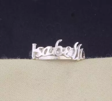 Кольцо с индивидуальным именем | Кольцо Fancy Name из стерлингового серебра, золота и розового золота | Персональный подарок для мамы | Подарок лучшему другу | Подарок подружке невесты 5,6,7,8,9,10,11,12,13,14,