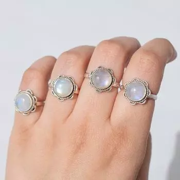 Кольцо с инициальным камнем • Кольцо с буквой Sunrise • Кольцо для матери • Подарки на день рождения • Подарки подружкам невесты • RM74F39 Free Size(5 Pcs ) белый