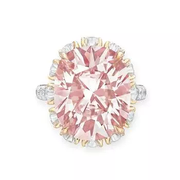 Кольцо с инкрустацией цирконами, Кольцо с огранкой «Ледяной цветок» розового бриллианта, Подушкообразное кольцо цвета гусиного желтка с бриллиантом «голубиное яйцо» для женщин Resizable