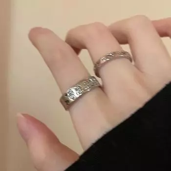 Кольцо с изображением бабочки в виде холодного ветра, простое кольцо, открытое кольцо для пары, девушки, модное персонализированное кольцо на указательный палец