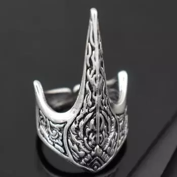 Кольцо с изображением орла в стиле ретро, хип-хоп, тотема и пламени, модное, индивидуальное, мужское, праздничное, подарочное кольцо silver