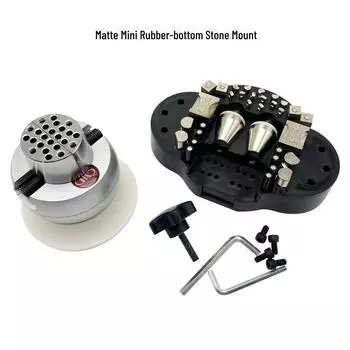 Кольцо с камнем диаметром 3 дюйма, резиновой основой и вращением на 360° Mini stone mount