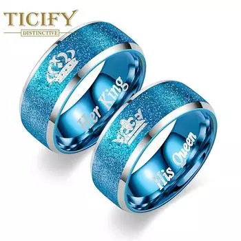 Кольцо с короной короля и королевы Кольцо для пары Кольцо для пары 6