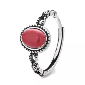 Кольцо с красной яичной лапшой, женское ремесло, открытое доступное, простые креативные аксессуары для рук