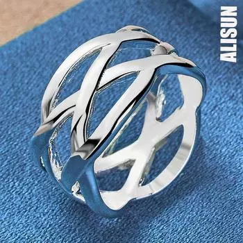 Кольцо с крестом из стерлингового серебра 925 пробы, модные свадебные украшения 5#