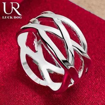 Кольцо с крестом из стерлингового серебра 925 пробы, модные свадебные украшения 5#