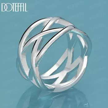 Кольцо с крестом из стерлингового серебра 925 пробы, модное, очаровательное, свадебное украшение 5#