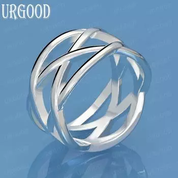 Кольцо с крестом из стерлингового серебра 925 пробы, модное, очаровательное, свадебное украшение 5#