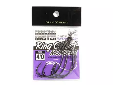 Кольцо с крючком Varivas Hooking Master Worm, размер Monster 4/0 (2689)