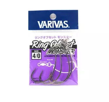 Кольцо с крючком Varivas Hooking Master Worm, размер Monster 4/0 (3015)