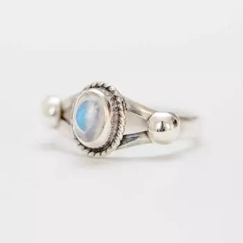 Кольцо с лунным камнем, кольцо из твердого серебра 925 пробы, кольцо обещания, штабелируемое кольцо, женское кольцо, подарок на Рождество и День святого Валентина 6