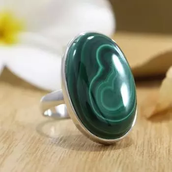 Кольцо с малахитовым камнем, кольцо из стерлингового серебра 925 пробы, кольцо-шаблон, кольцо унисекс, кольцо ручной работы, подарок для нее 6