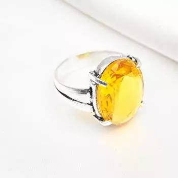 Кольцо с медовым топазом, кольцо из чистого серебра 925 пробы, ювелирные изделия с драгоценными камнями ручной работы, подарки для жены, абсолютно новое кольцо 4 жёлтый