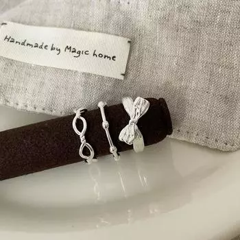 Кольцо с металлическим бантом, женское, нишевое, дизайн, чувство простоты, мода, индивидуальность, изысканное, универсальное кольцо