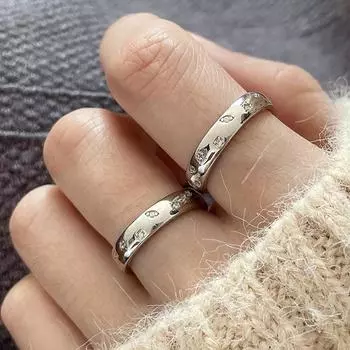 Кольцо с микро-инкрустацией цирконием в виде звезды, женское, нишевое, легкое, роскошное, высококлассное, индивидуальное, модное, темпераментное, универсальное кольцо