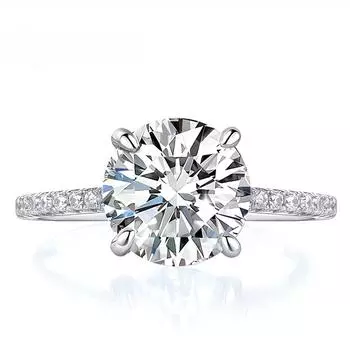 Кольцо с муассанитом 5 карат, лабораторный бриллиант VVS1, стерлинговое серебро 925 пробы, обручальное кольцо, ювелирные украшения с GRA для женщин 5