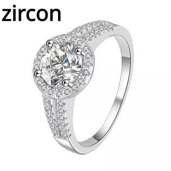Кольцо с муассанитом цвета D 1 карат, серебро 925 пробы, женское кольцо, круглая сумка, кольцо V в каратах, обручальное кольцо с бриллиантом, обручальное кольцо, подарок для подруги Opening is adjustable