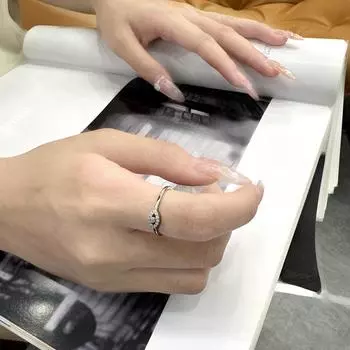 Кольцо с муассанитом Evil Eyes из стерлингового серебра 925 пробы, свадебные украшения для женщин, подарок на День святого Валентина 5 белый