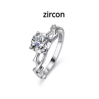 Кольцо с муассанитом, женское серебряное кольцо S925, кольцо с бриллиантом ins, кольцо с бриллиантом, встряхивание ветки виноградной лозы, крест, обручальное кольцо, предложение, кольцо с бриллиантом 9
