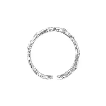 Кольцо с неровной текстурой из фольги для женщин, панк, хип-хоп, мода, индивидуальность, регулируемое, на указательный палец Opening Adjustable