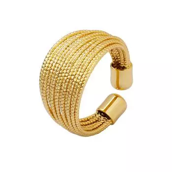 Кольцо с открытой геометрией, модное изысканное многослойное кольцо с линией, полукруглое кольцо, ювелирное изделие, подарок 6