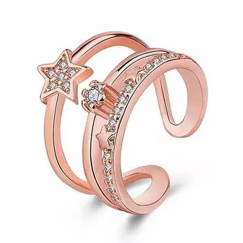 Кольцо с открытым бриллиантом Sweet Diamond